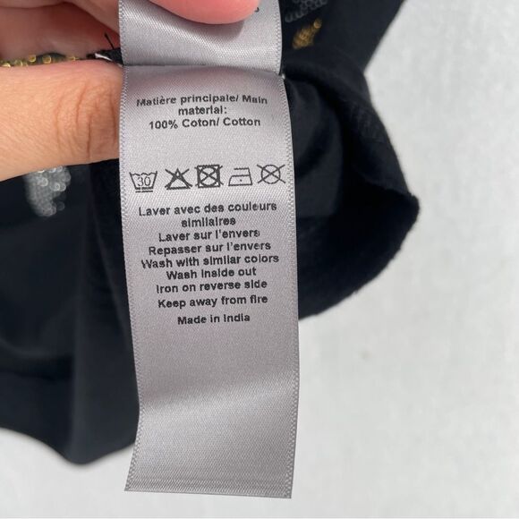 ~Zadig & Voltaire Tunisien Skull Camo Bejeweled Long Sleeve Top NWT - Picture 8 of 9